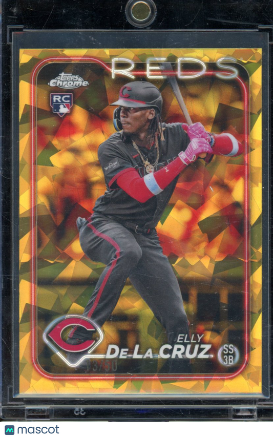 2024 Topps Chrome Elly De La Cruz Gold Sapphire Rookie /50