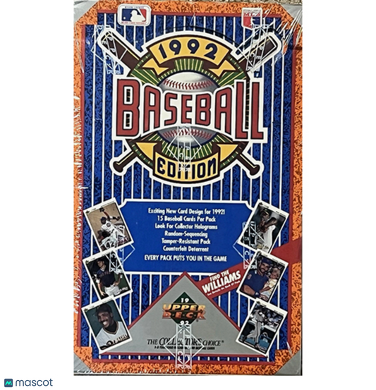 1992 Upper Deck Baseball Box