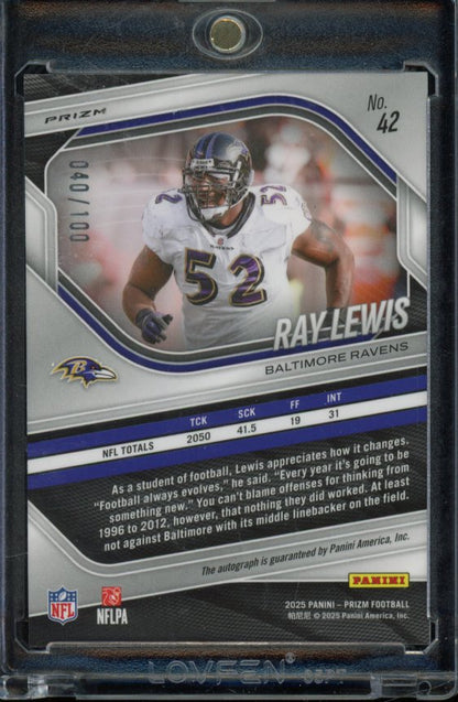 2025 Prizm Ray Lewis Choice Auto /100