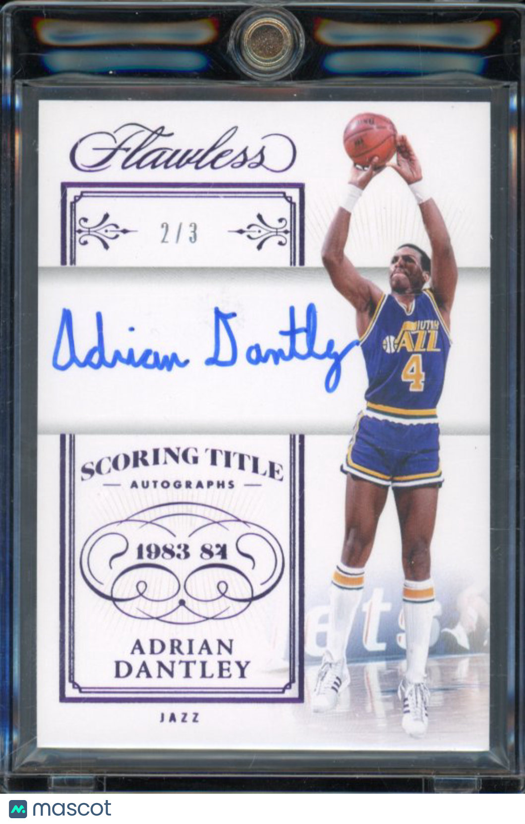 2023-24 Flawless Adrian Dantley Auto Scoring Title /3