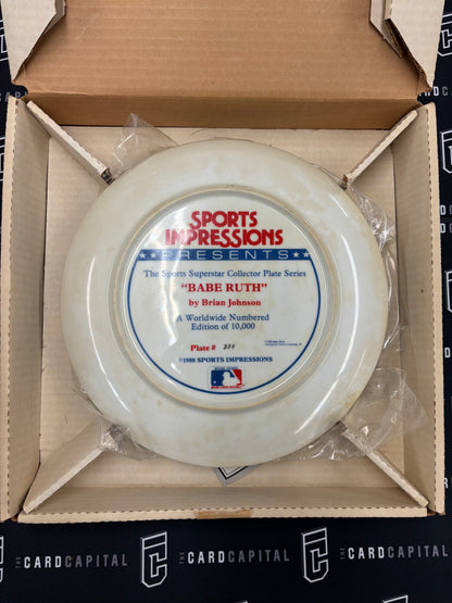 Sports Impressions Babe Ruth Collectible Plate