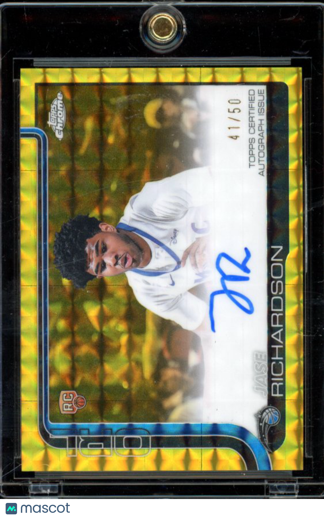 2025-26 Topps Chrome Jase Richardson Gold Geometric Rookie Auto /50