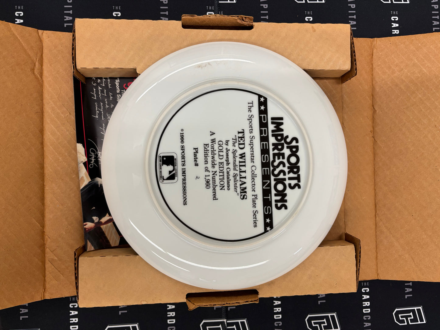 Sports Impressions Ted Williams Collectors Edition Plate "Splendid Splinter"