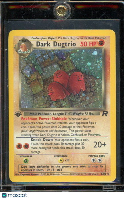 2000 Pokemon Dark Dugtrio 1st Edition Holo