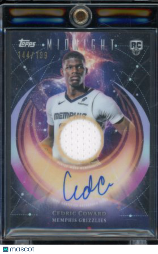 2025-26 Topps Midnight Cedric Coward Rookie Patch Auto /199