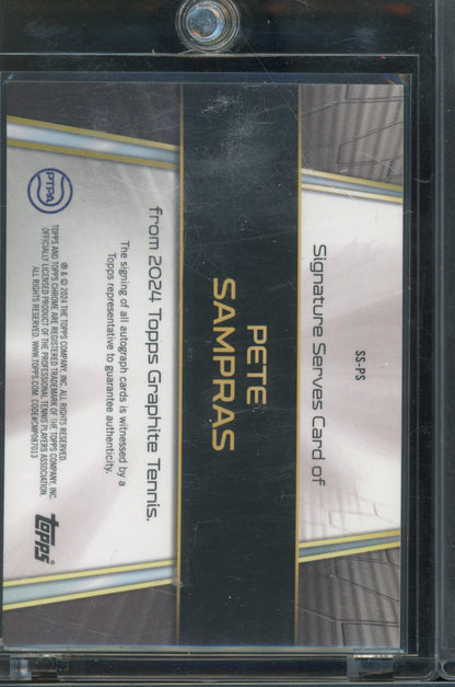 2024 Graphite Tennis Pete Sampras Blue Auto /50