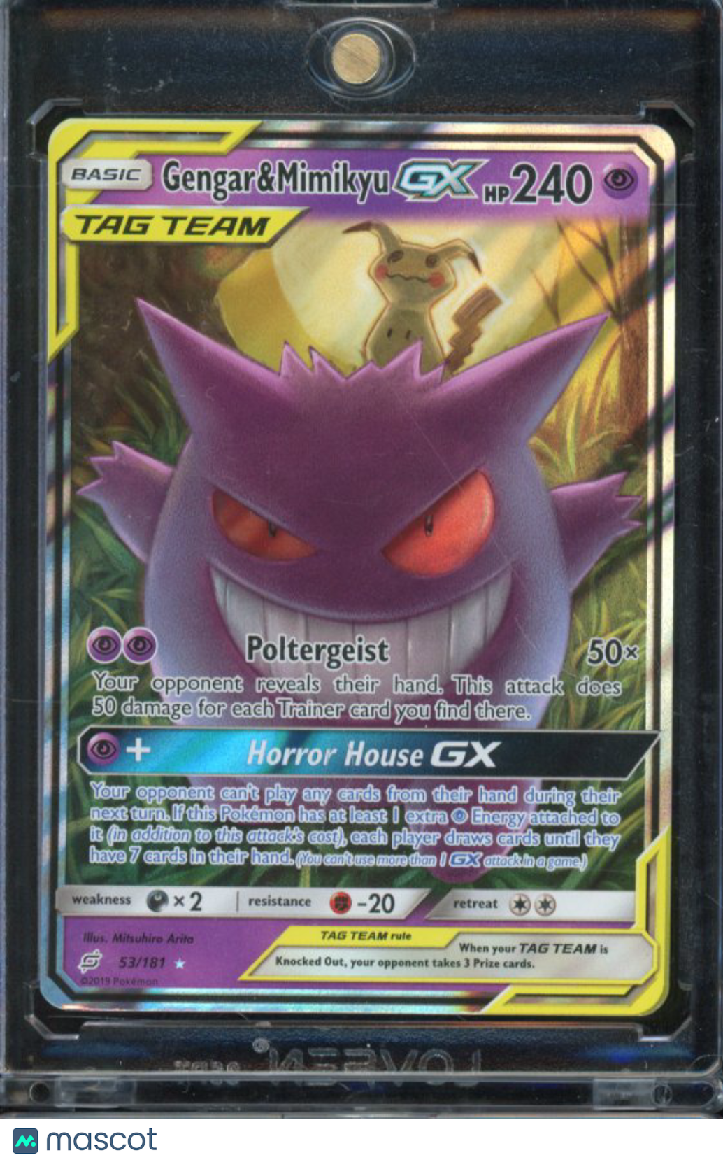 2019 Pokemon SM Gengar & Mimikyu 53/181