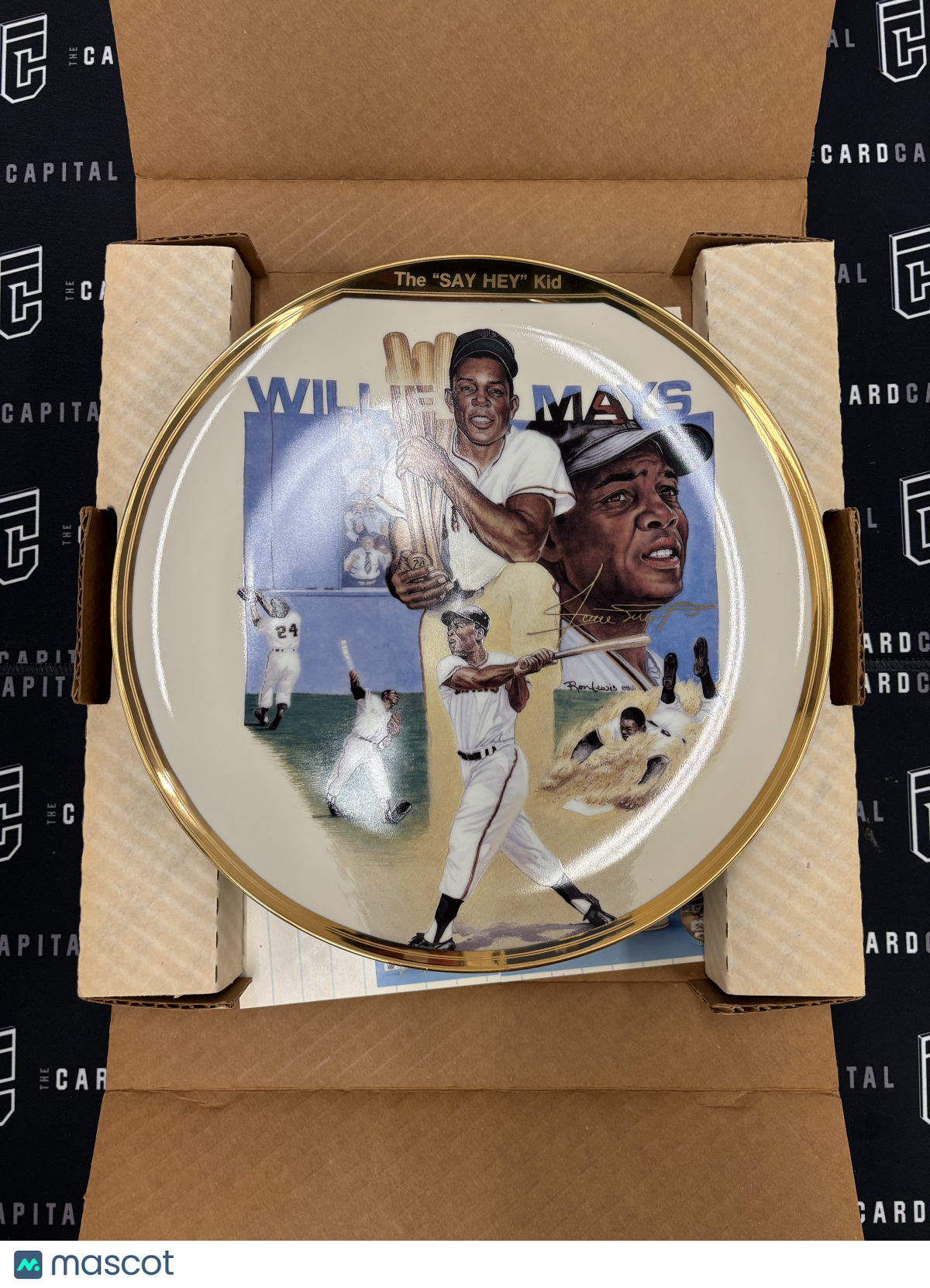 Sports Impressions Willie Mays Gold Plate