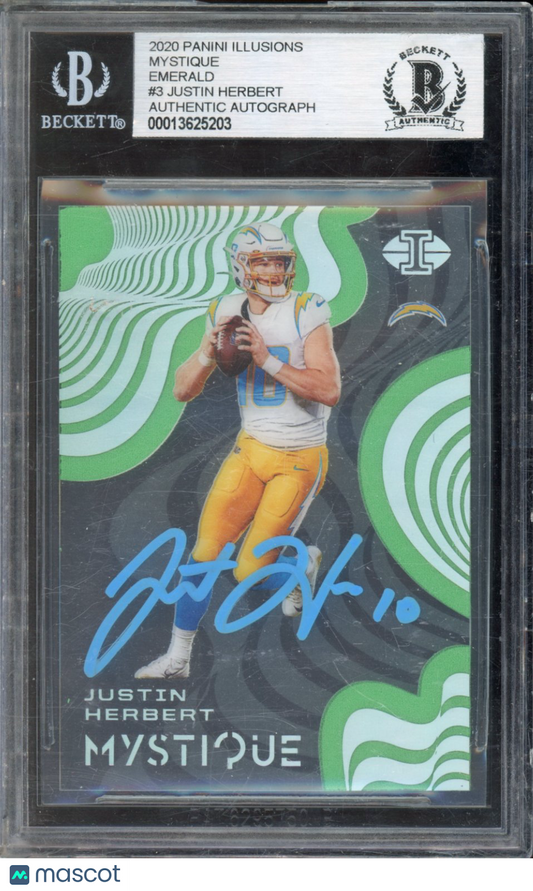 2020 Illusions Justin Herbert IP Auto BGS Authentic