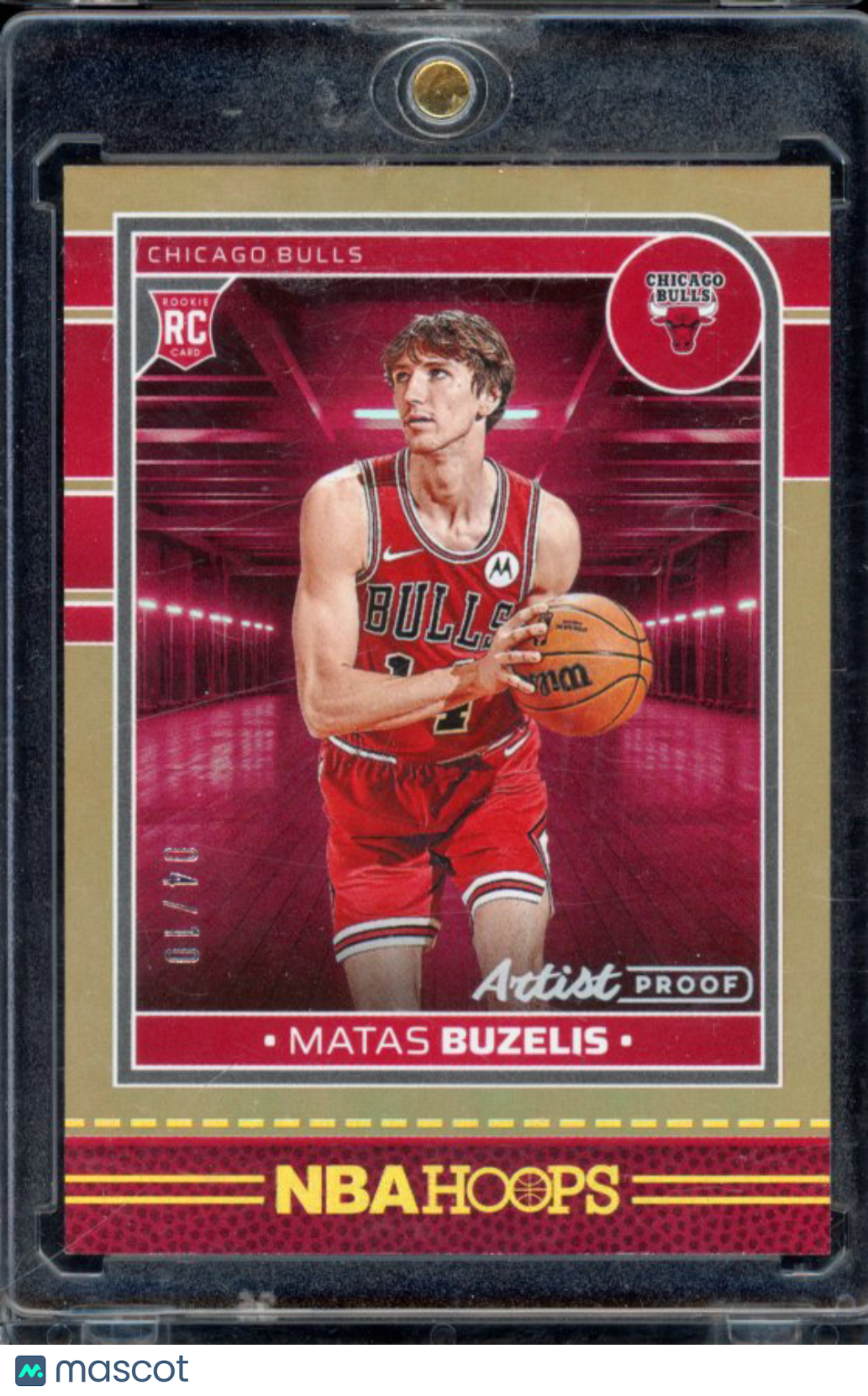 2024-25 Hoops Matas Buzelies Gold Rookie /10 Artist Proof