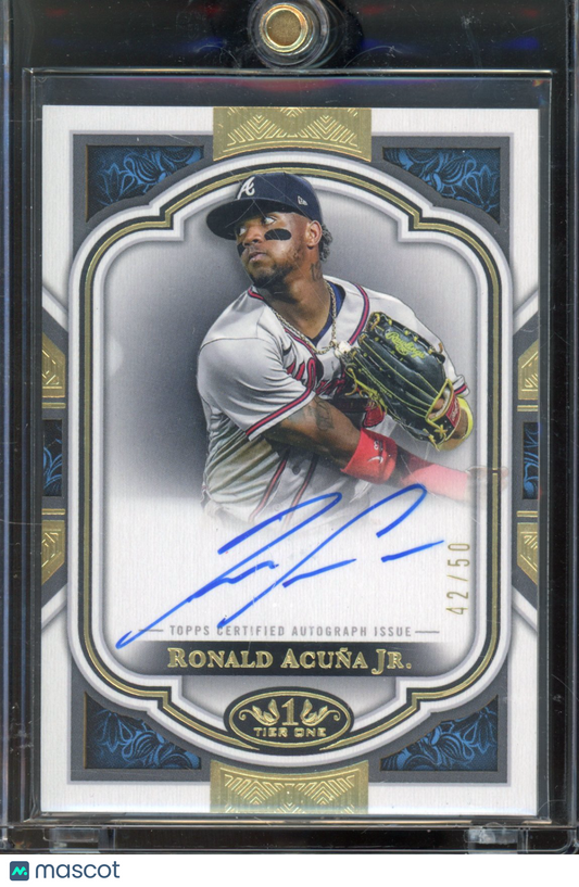 2023 Topps Tier One Ronald Acuna Jr. Auto 42/50