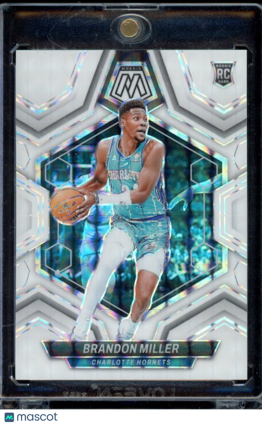 2023-24 Mosaic Brandon Miller White Rookie /25