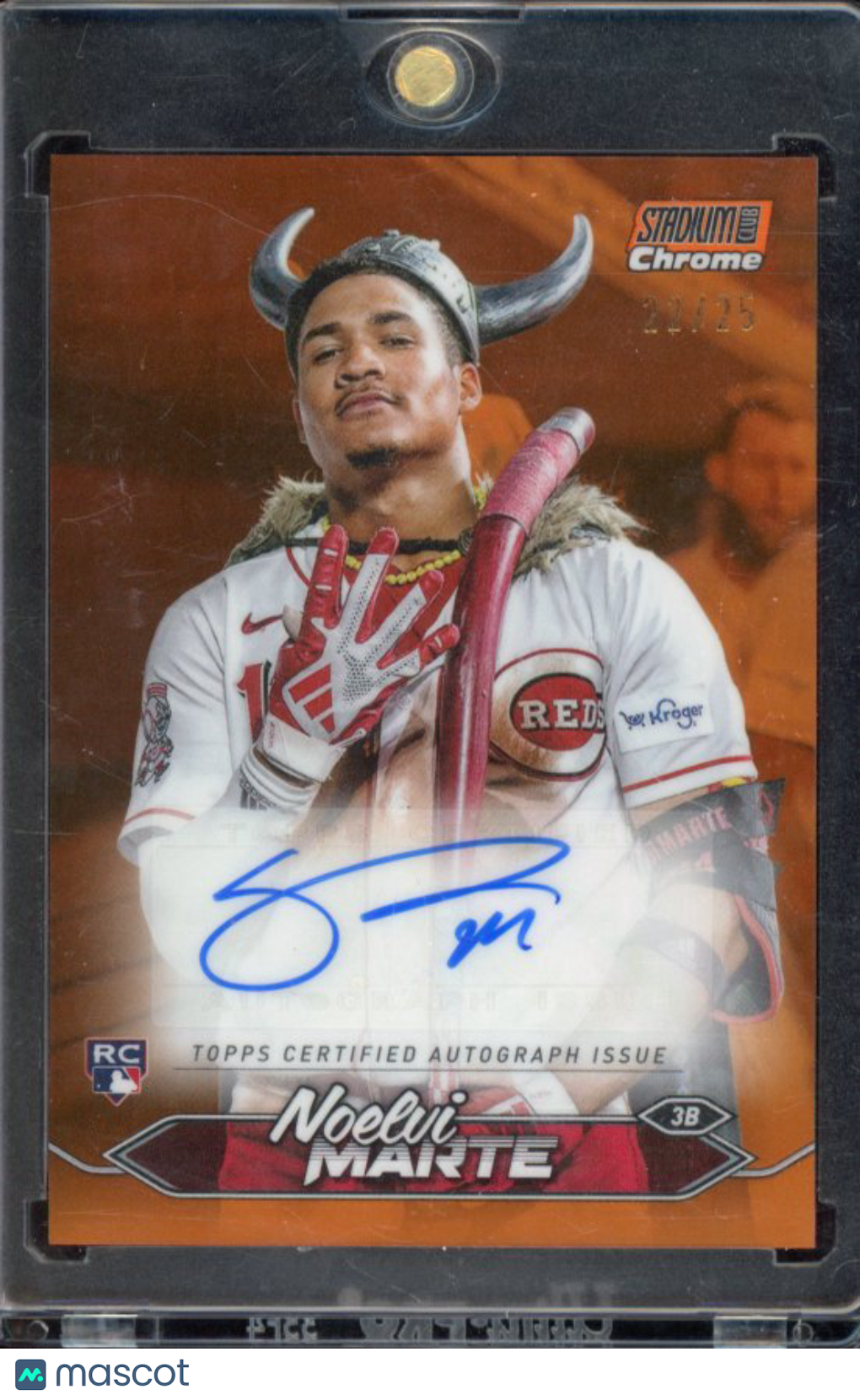 2024 Stadium Club Noelvi Marte Orange Rookie Auto /25