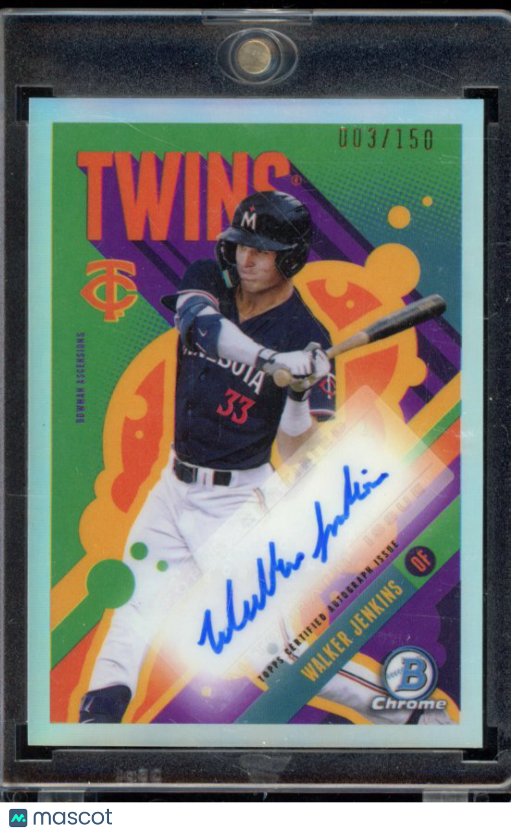 2024 Bowman Chrome Walker Jenkins Ascensions Auto /150