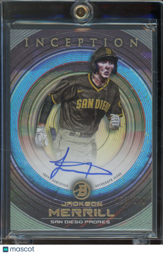 2022 Bowman Inception Jackson Merrill Rookie Auto /250