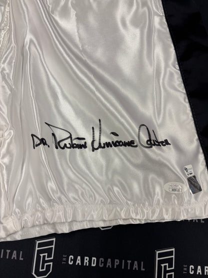 Dr. Rubin Hurricane Carter Signed Boxing Trunks JSA
