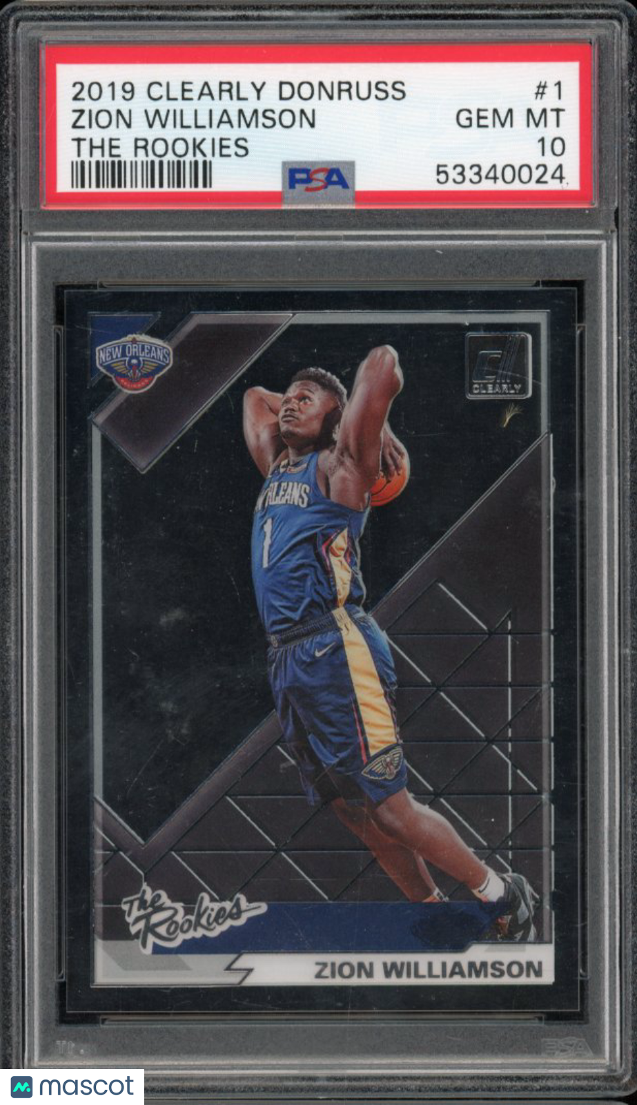 2019-20 Clearly Zion Williamson The Rookies PSA 9