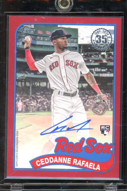 2024 Topps Cedanne Rafaela 1989 Topps Red Auto 16/25 RC