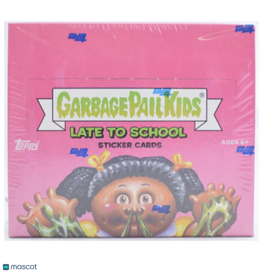 2020 GARBAGE PAIL KIDS LATE TO SCHOOL STICKER CARD BOX