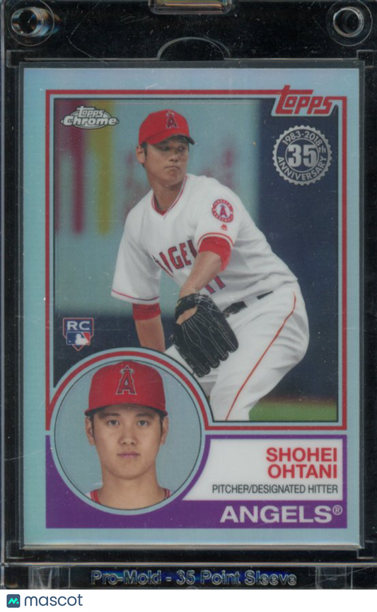 2018 Topps Chrome Shohei Ohtani 35th Rookie Refractor