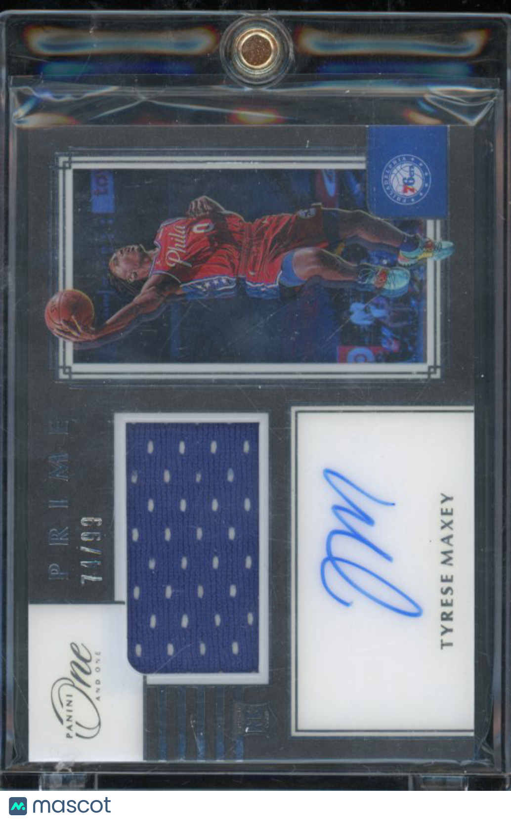 2020-21 Panini One Tyrese Maxey Rookie Patch Auto /99