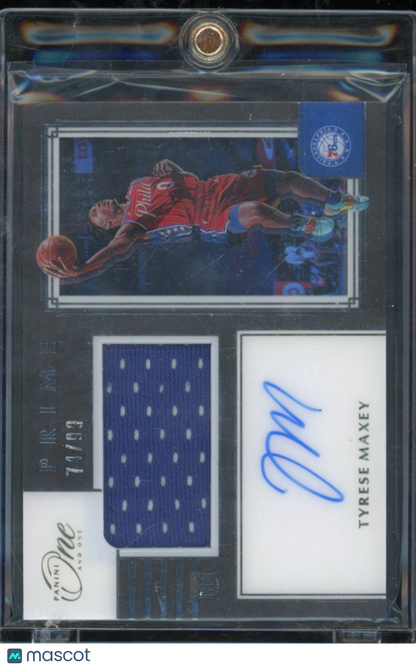 2020-21 Panini One Tyrese Maxey Rookie Patch Auto /99