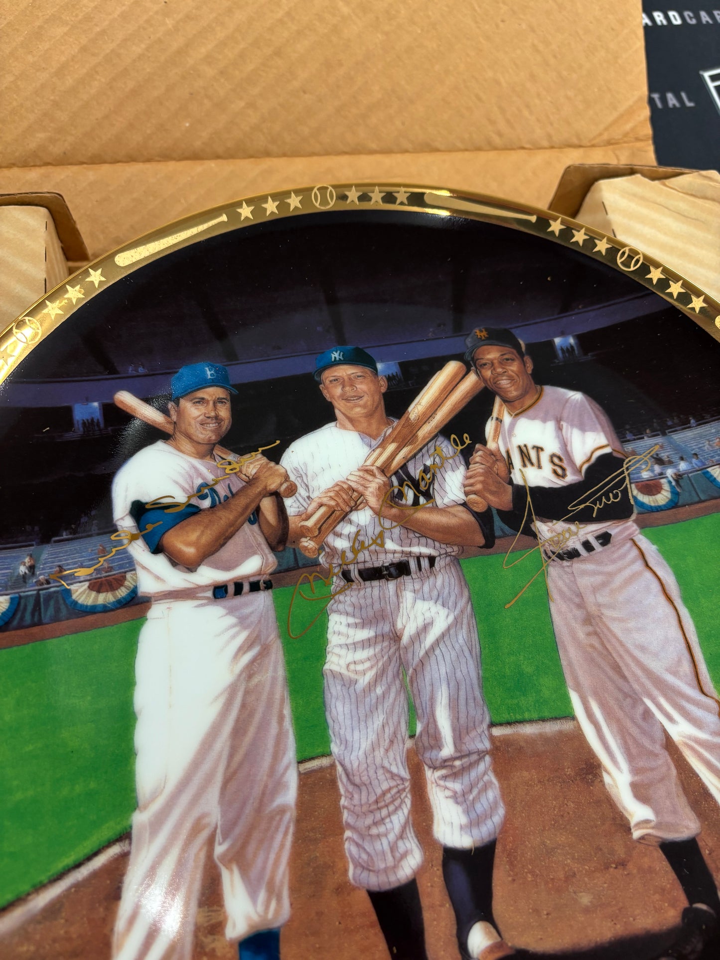 Sports Impressions The Duke, Mickey, and Willie Plate