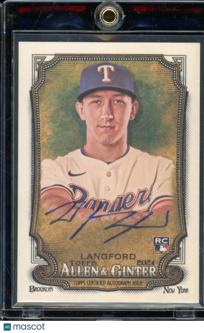 2024 Topps Allen & Ginter Wyatt Langford Rookie Auto