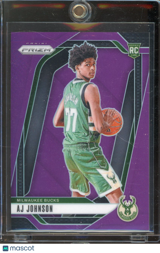 2024-25 Prizm Aj Johnson Purple /99 Rookie