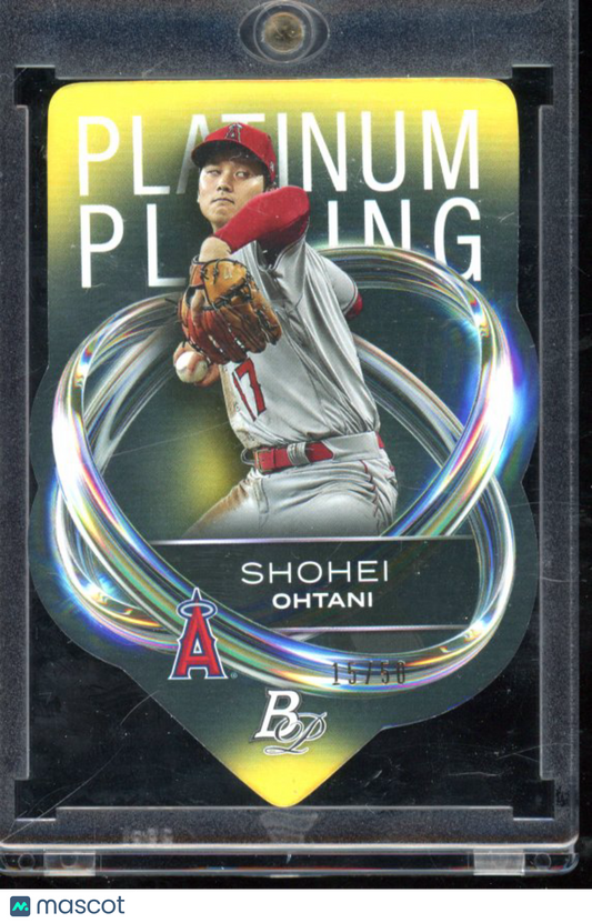 2023 Bowman Platinum Shohei Ohtani Platinum Plating Gold Die Cut /50