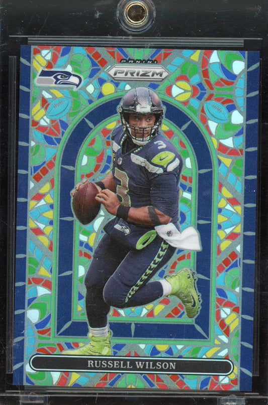 2021 Prizm Russell Wilson Stained Glass Case Hit SSP