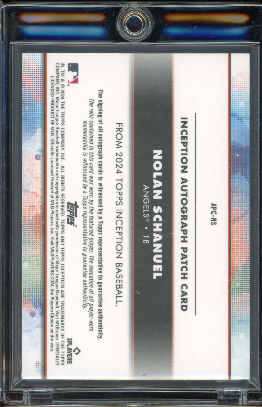 2024 Inception Nolan Schanuel Rookie Patch Auto /25