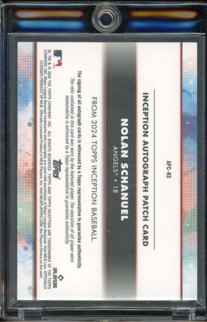 2024 Inception Nolan Schanuel Rookie Patch Auto /25