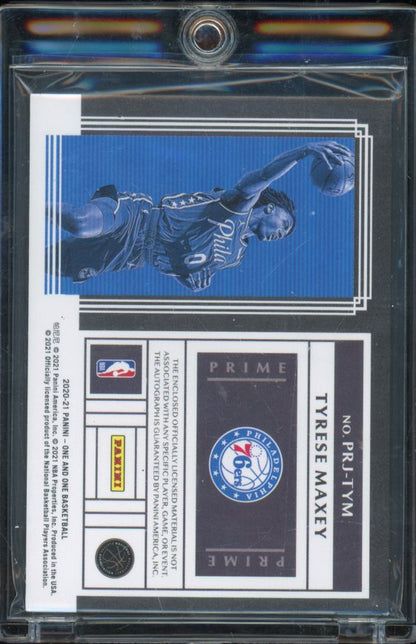 2020-21 Panini One Tyrese Maxey Rookie Patch Auto /99
