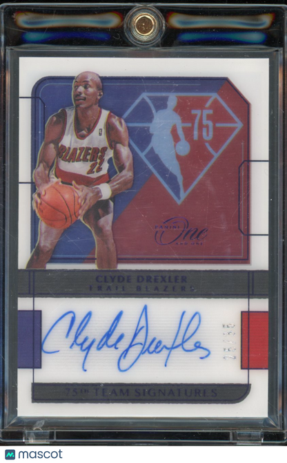 2021 Panini One And One Clyde Drexler 75th Team Signature /35