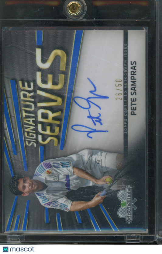 2024 Graphite Tennis Pete Sampras Blue Auto /50