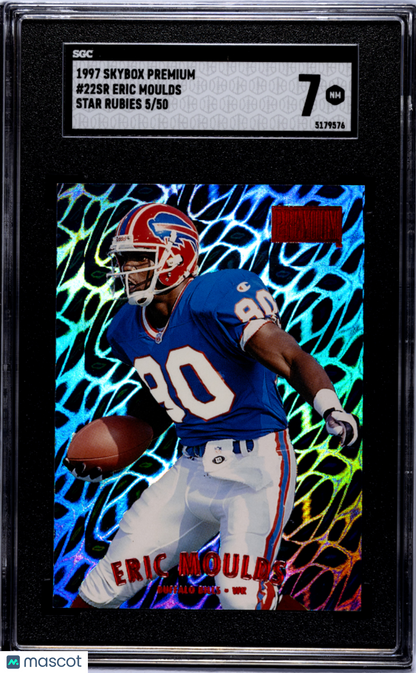 1998 Skybox Premium Eric Moulds #56 Star Rubies /50 SGC 7