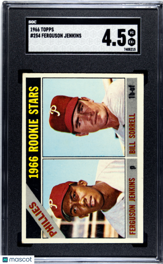 1966 Topps Ferguson Jenkins Rookie SGC 4.5