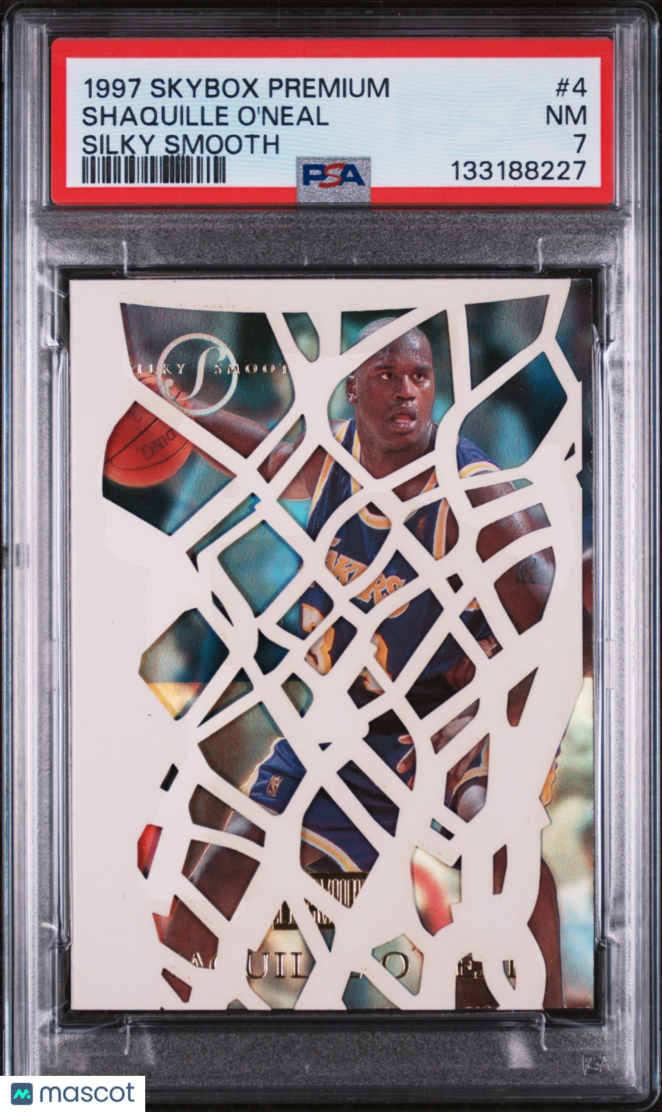 1997-98 Skybox Premium Shaquille O'Neal Silky Smooth PSA 7
