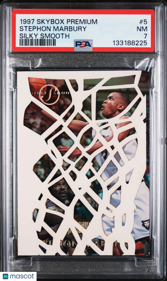 1997-98 Skybox Premium Stephon Marbury Silky Smooth PSA 7 Pop 3