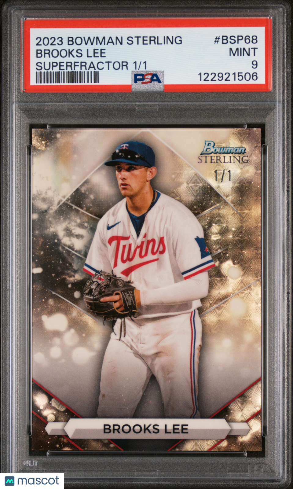 2023 Bowman Sterling Brooks Lee #BSP-68 SuperFractor 1/1 PSA 9