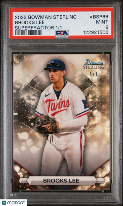 2023 Bowman Sterling Brooks Lee #BSP-68 SuperFractor 1/1 PSA 9