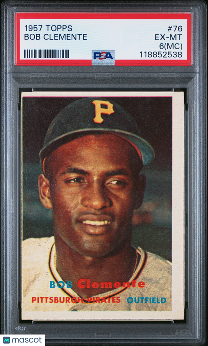1957 Topps Roberto Bob Clemente PSA 6(MC)