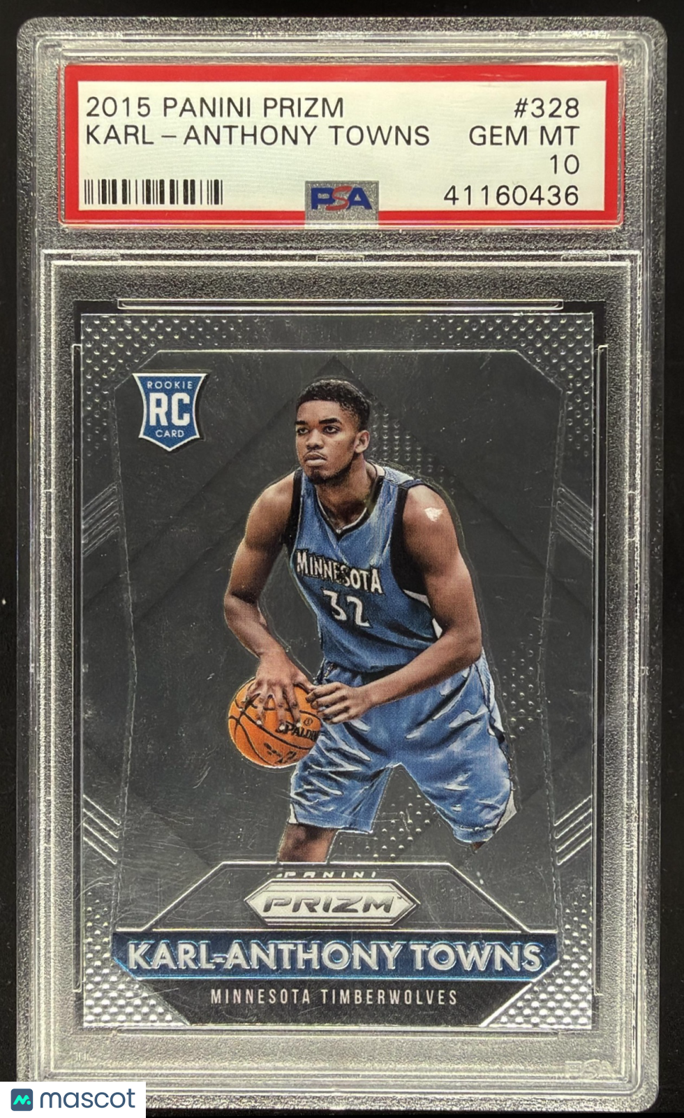 2016-16 Prizm Karl Anthony Towns Rookie PSA 10