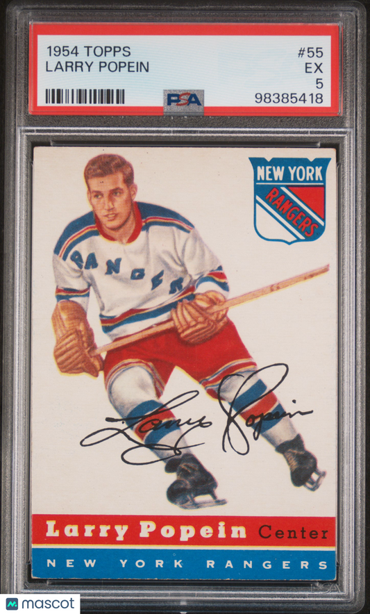 1954 Topps Larry Popein PSA 5 RC