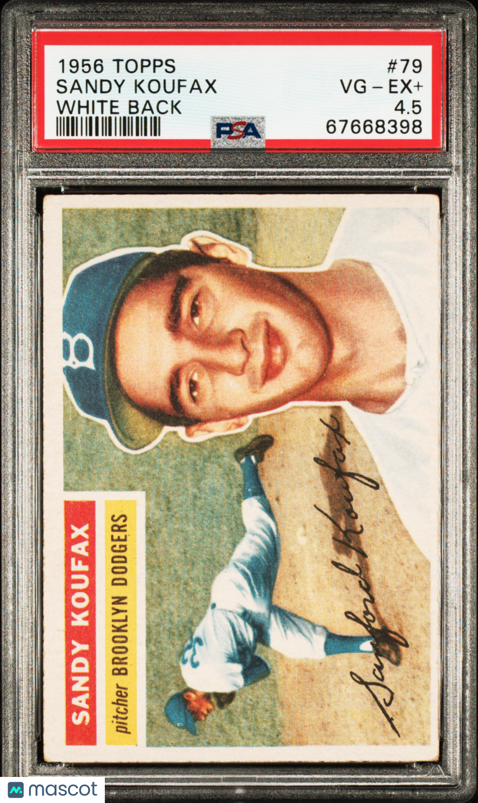 1956 Topps Sandy Koufax #79 PSA 4.5