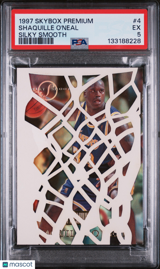 1997-98 Skybox Premium Shaquille O'Neal Silky Smooth PSA 5