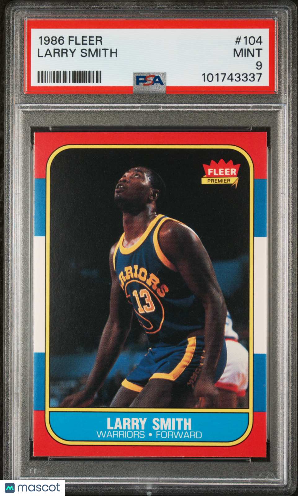 1986 Fleer Larry Smith #104 PSA