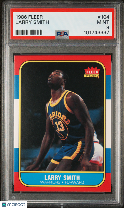1986 Fleer Larry Smith #104 PSA