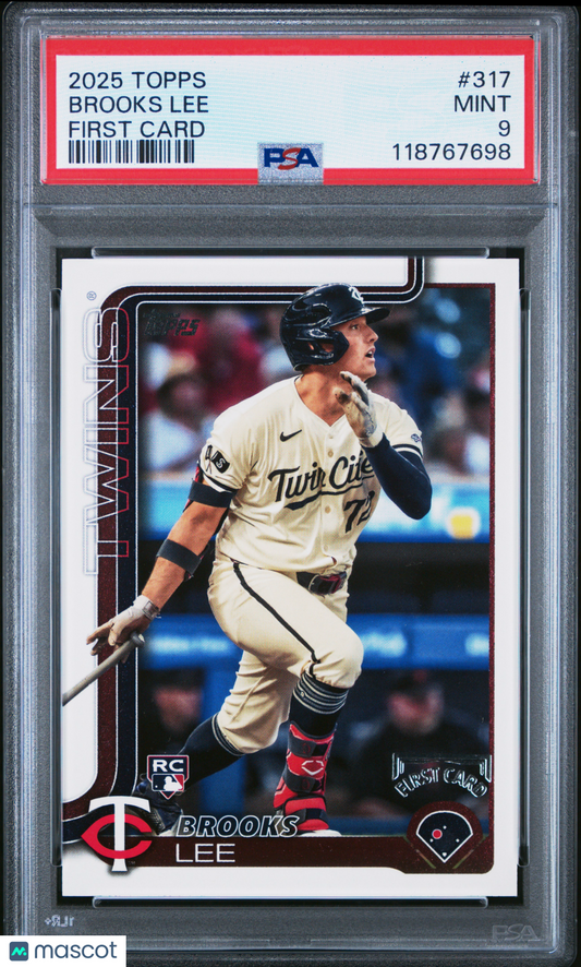 2025 Topps Brooks Lee Flagship Rookie First Card 1/1 PSA 9